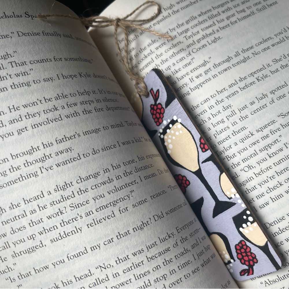 Wine Glass Bookmark
